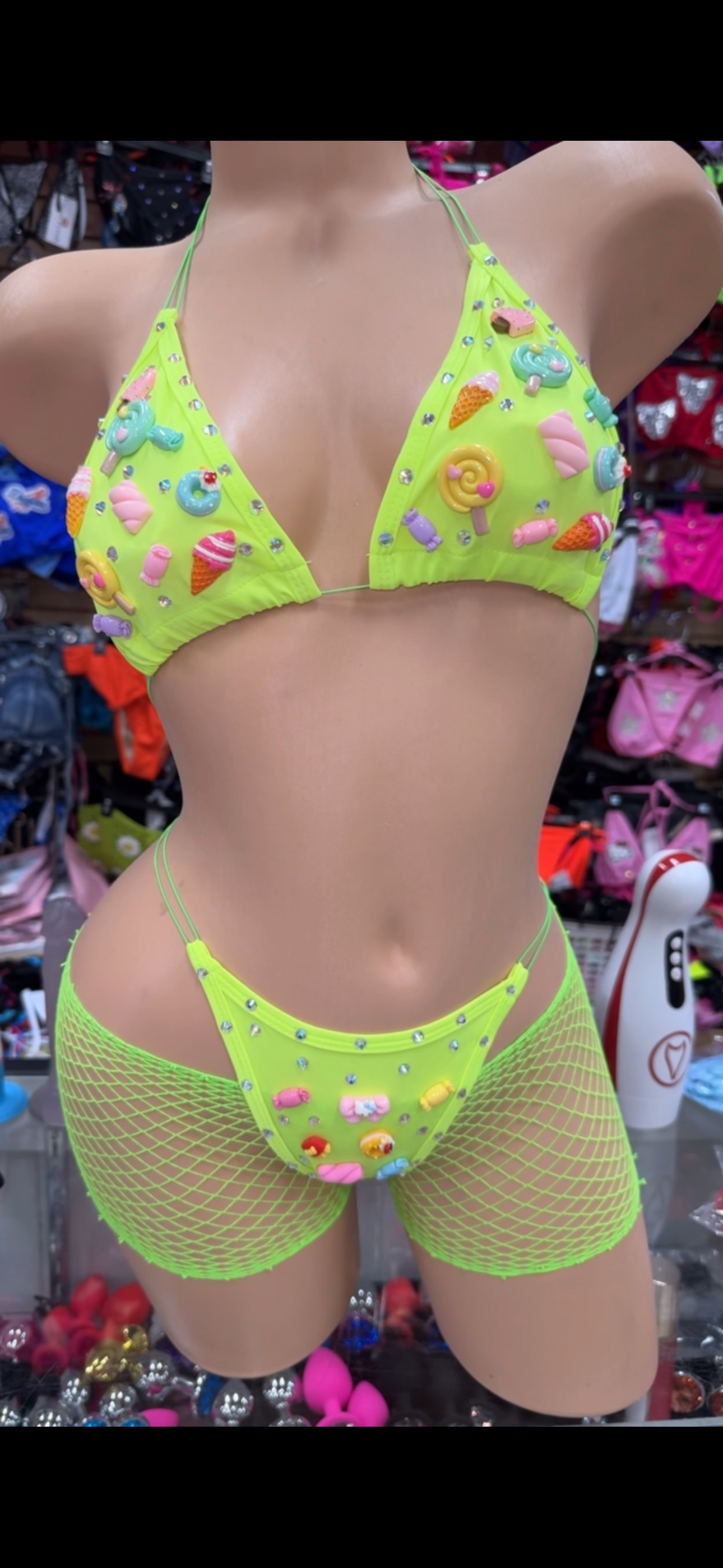 Neon green Candyland