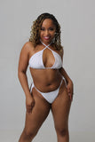 White 2pc bikini set