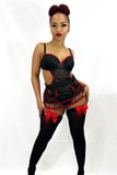Maid me black and red