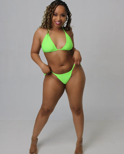 Neon Green 2pc bikini set