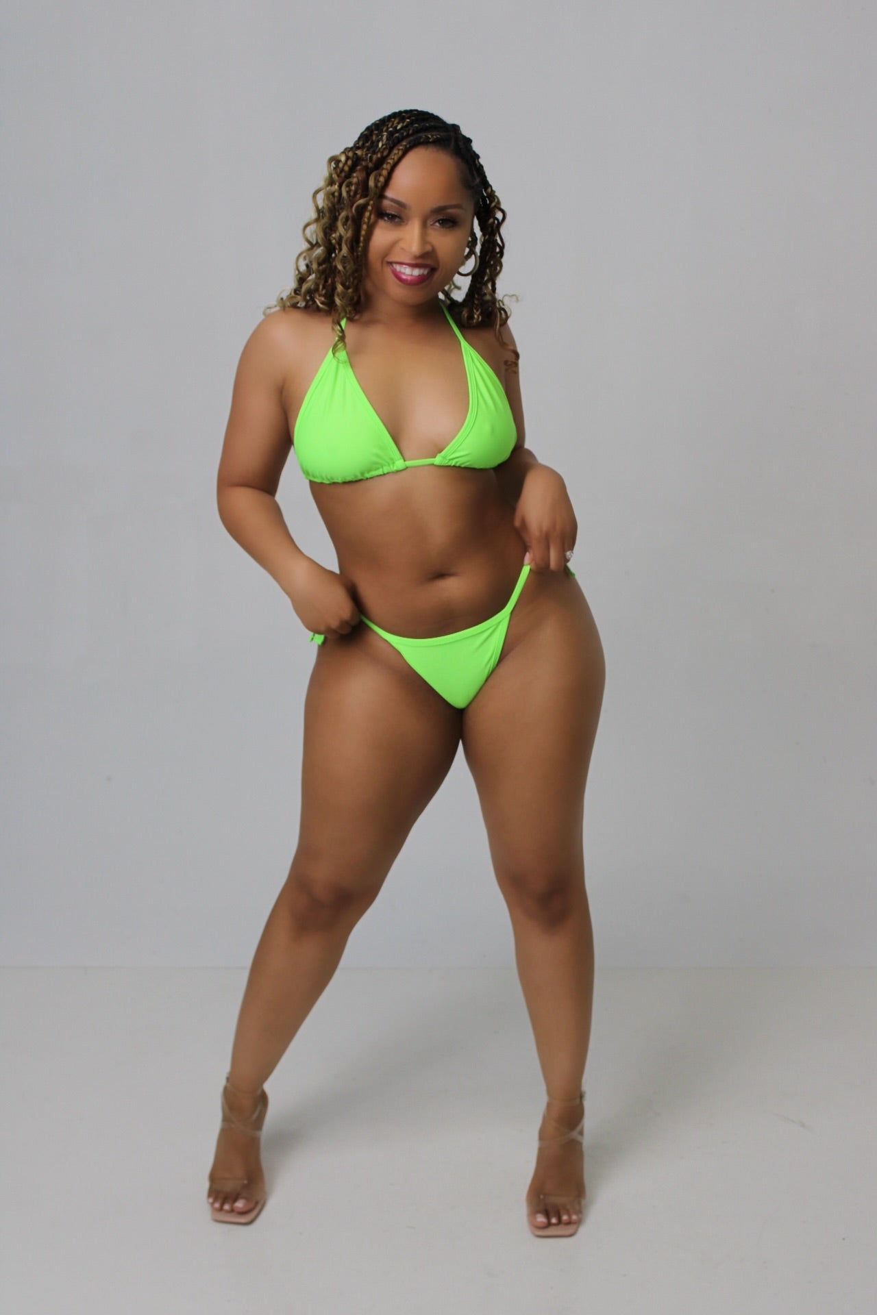 Neon Green 2pc bikini set
