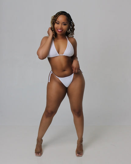 White 2pc bikini set