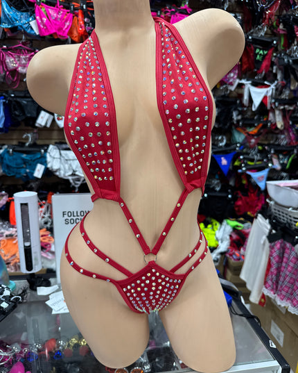 Carmen red bodysuit