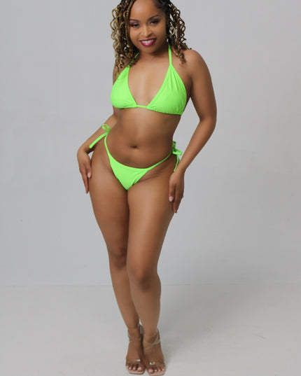 Neon Green 2pc bikini set