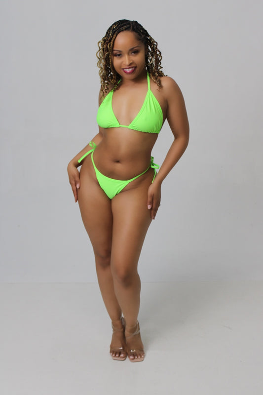Neon Green 2pc bikini set