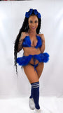 Royal Blue fluffy set