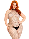 Queen halter fishnet bodystocking