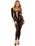 Cutout Bodystocking Black
