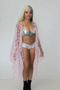 Sparkly Sequin Pink Butterfly Robe