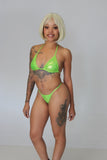 Holographic Neon Green 2pc set