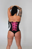 Hot Pink lace up corset