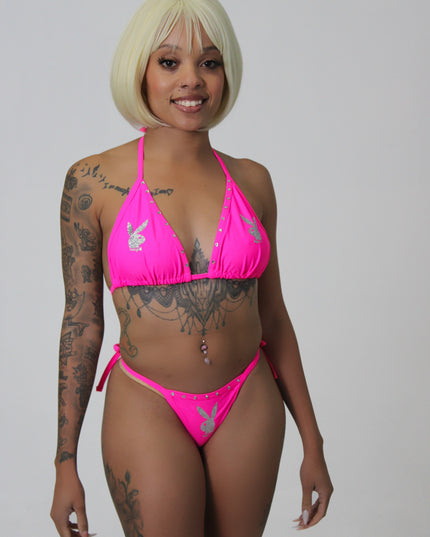 Neon Pink Bunny 2pc set