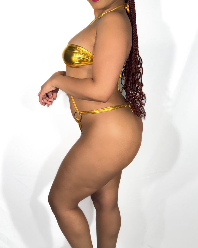 Metallic slingshot gold