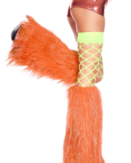 Orange Sparkly leg warmers