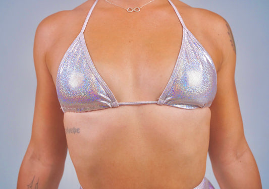Holographic Rose Gold top