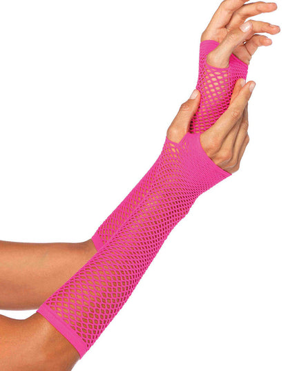 Fishnet Glove Pink
