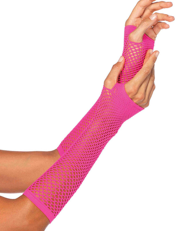 Fishnet Glove Pink