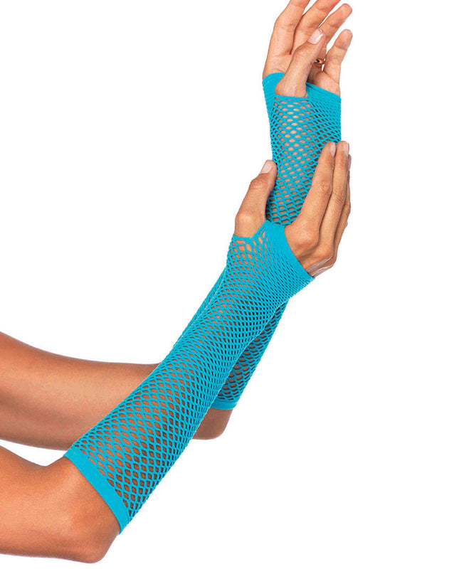 Fishnet Glove turquoise