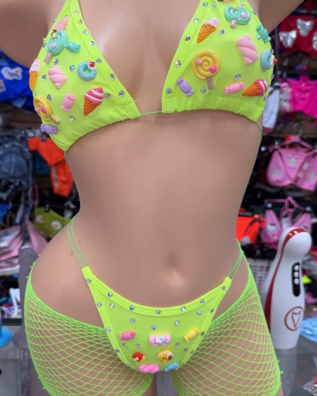 Neon green Candyland