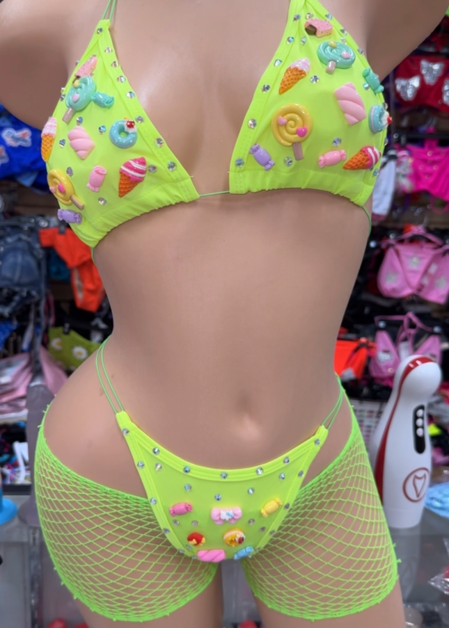 Neon green Candyland