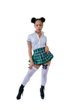 Green plaid school girl set