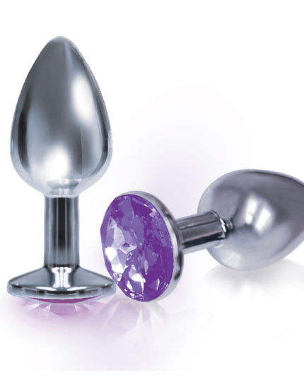 Silver starter circle purple gem