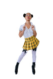 Yellow plaid skirt
