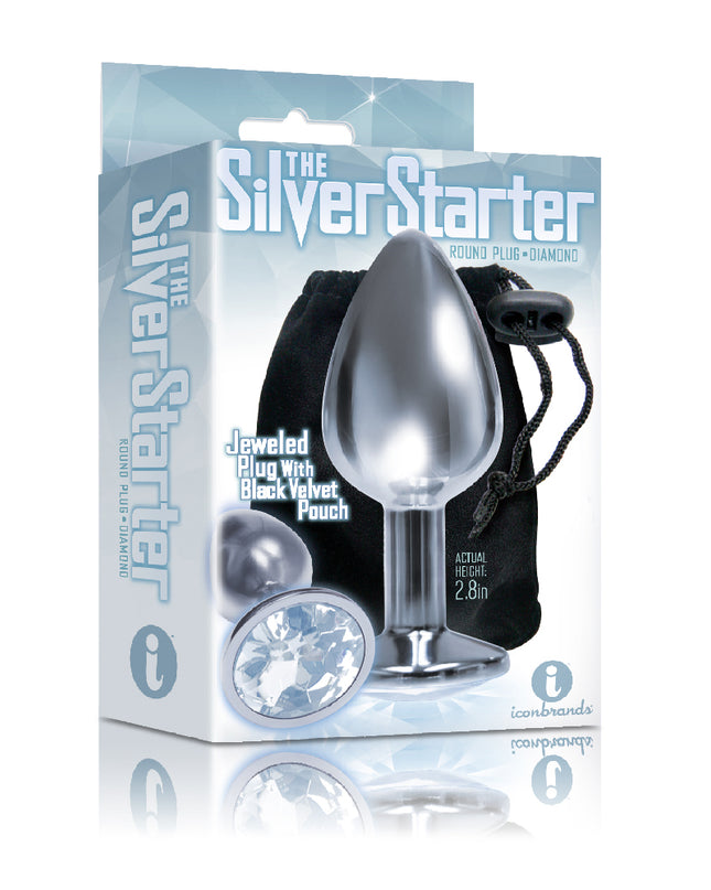 Silver starter circle silver gem