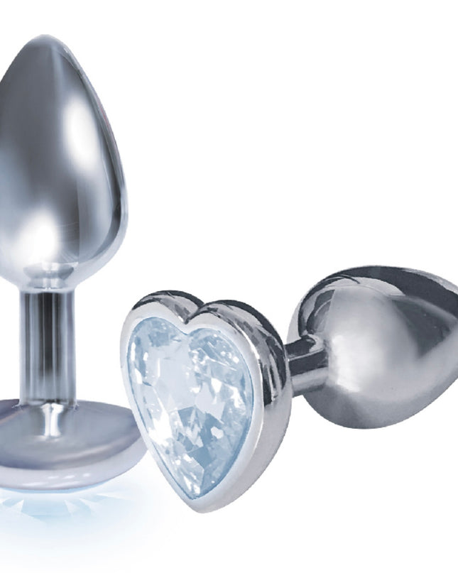 Silver starter heart gem silver gem