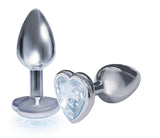 Silver starter heart gem silver gem