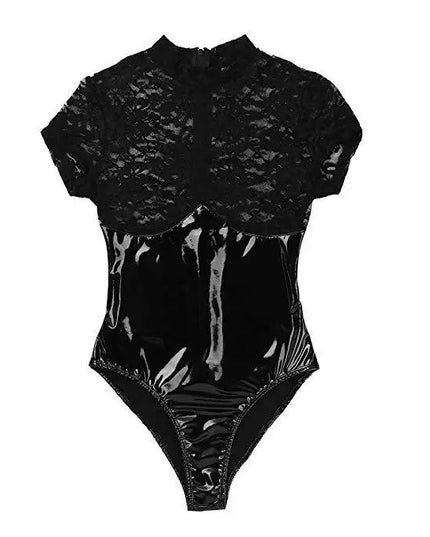 Lace and leather