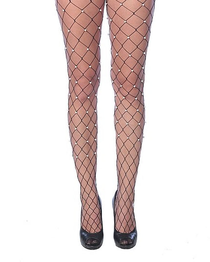 Pearl fishnet tights