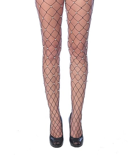 Pearl fishnet tights