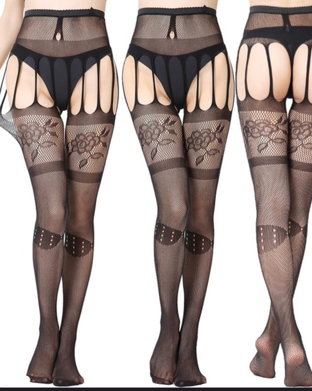 Flowers lace and stripes