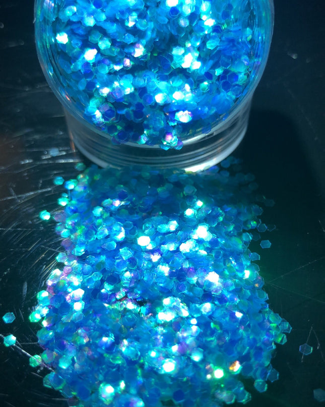 Blue glitter