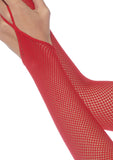 Fishnet gloves