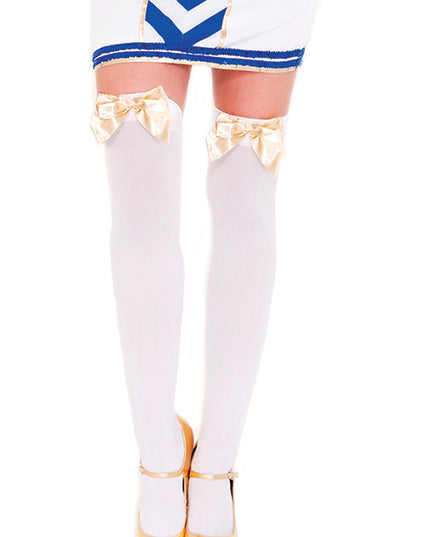 Stockings with gold bows