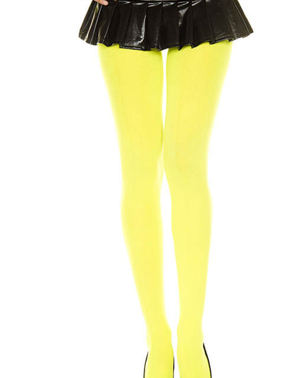 Opaque tights Neon Yellow